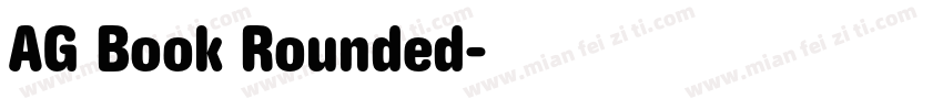 AG Book Rounded字体转换